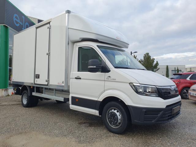 MAN TGE CHASSIS CABINE CC 5.160 3.5T BVA8 Caisse Trouillet 20M3 HAYON - Déstockage 49.998 HT